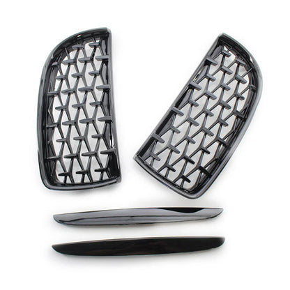 Diamond Black Front Kidney Grille for BMW 3 Series E90 E91 (2005-2008)