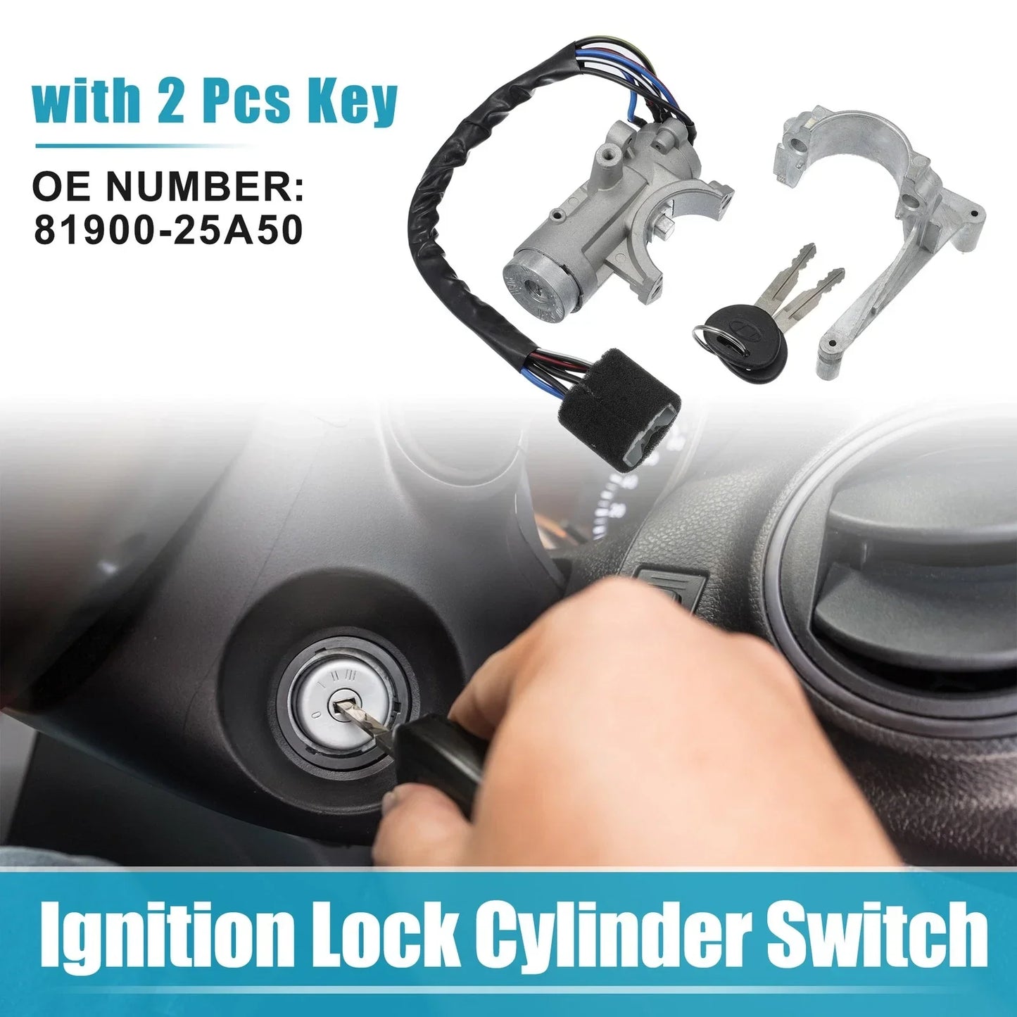 Ignition Lock Cylinder Switch Housing for Hyundai Accent