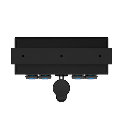 4 Button LED Rocker Switch Box with QC3.0 PD 18W USB Charger for Car Boat