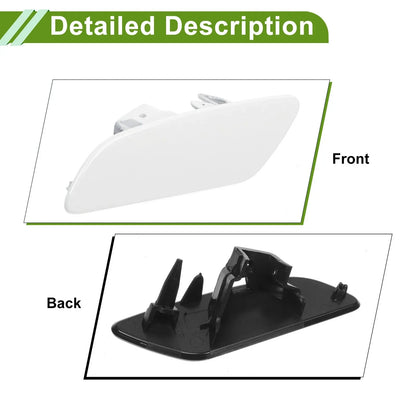 Left Washer Nozzle Cover for Porsche Panamera 2017-2021 - White Cap