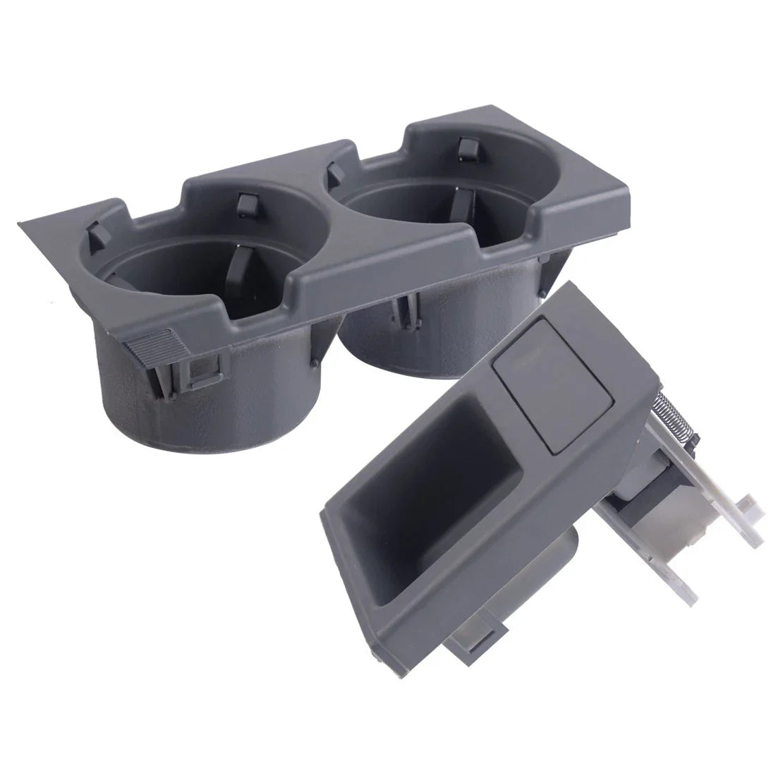 Gray Center Console Cup Holder Coin Box for BMW E46 (1999-2006)