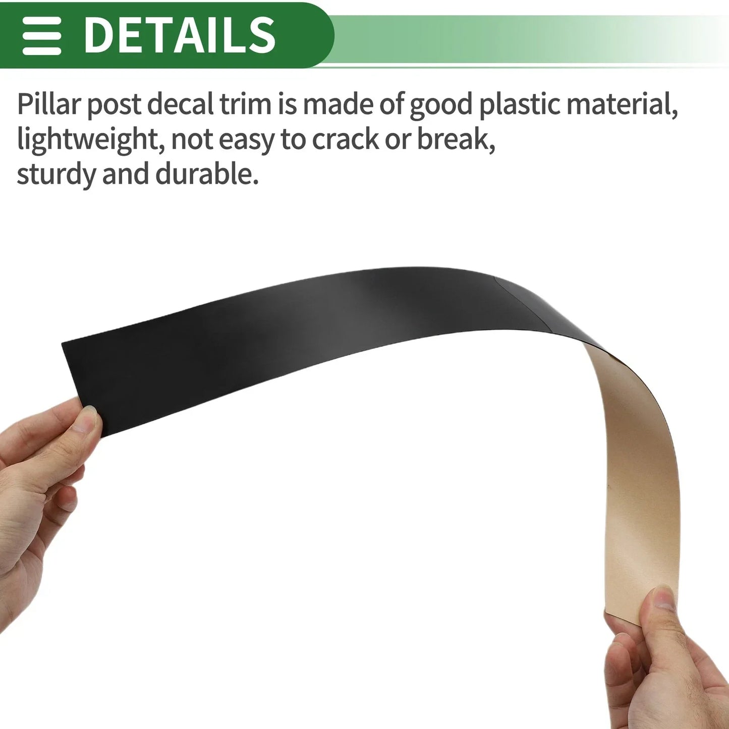 6 Pcs Black Door Pillar Window Trim for Honda Odyssey (2005-2010)