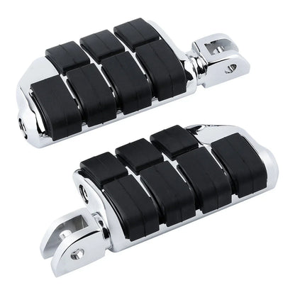 2x Footpegs Footrests Chrome Driver for Harley Softail Street Bob (2018-2025)