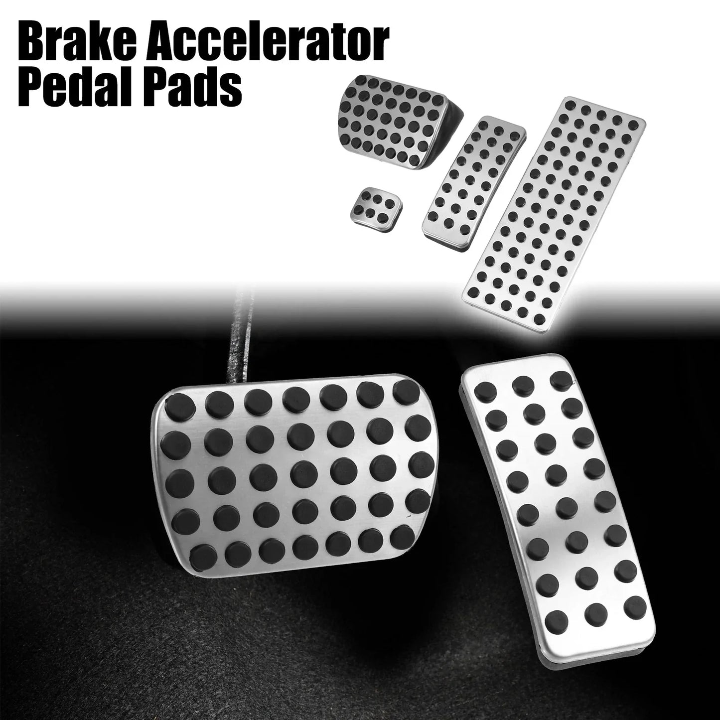 4pcs Brake Gas Accelerator Pedal Covers for Mercedes Benz CLA GLB (2014-2023)