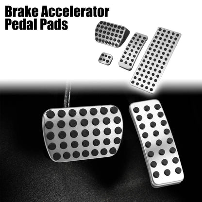 4pcs Brake Gas Accelerator Pedal Covers for Mercedes Benz CLA GLB (2014-2023)