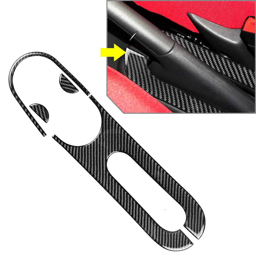 Carbon Fiber Handbrake Panel Cover Trim for Fiat 500 (2012-2015)