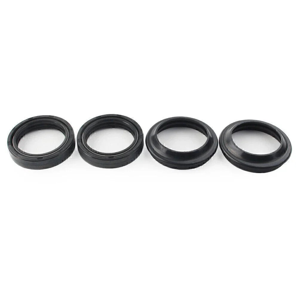 4 x Black Oil Seals Dust Seals for Front Fork Damper Shock Absorber (All Years)
