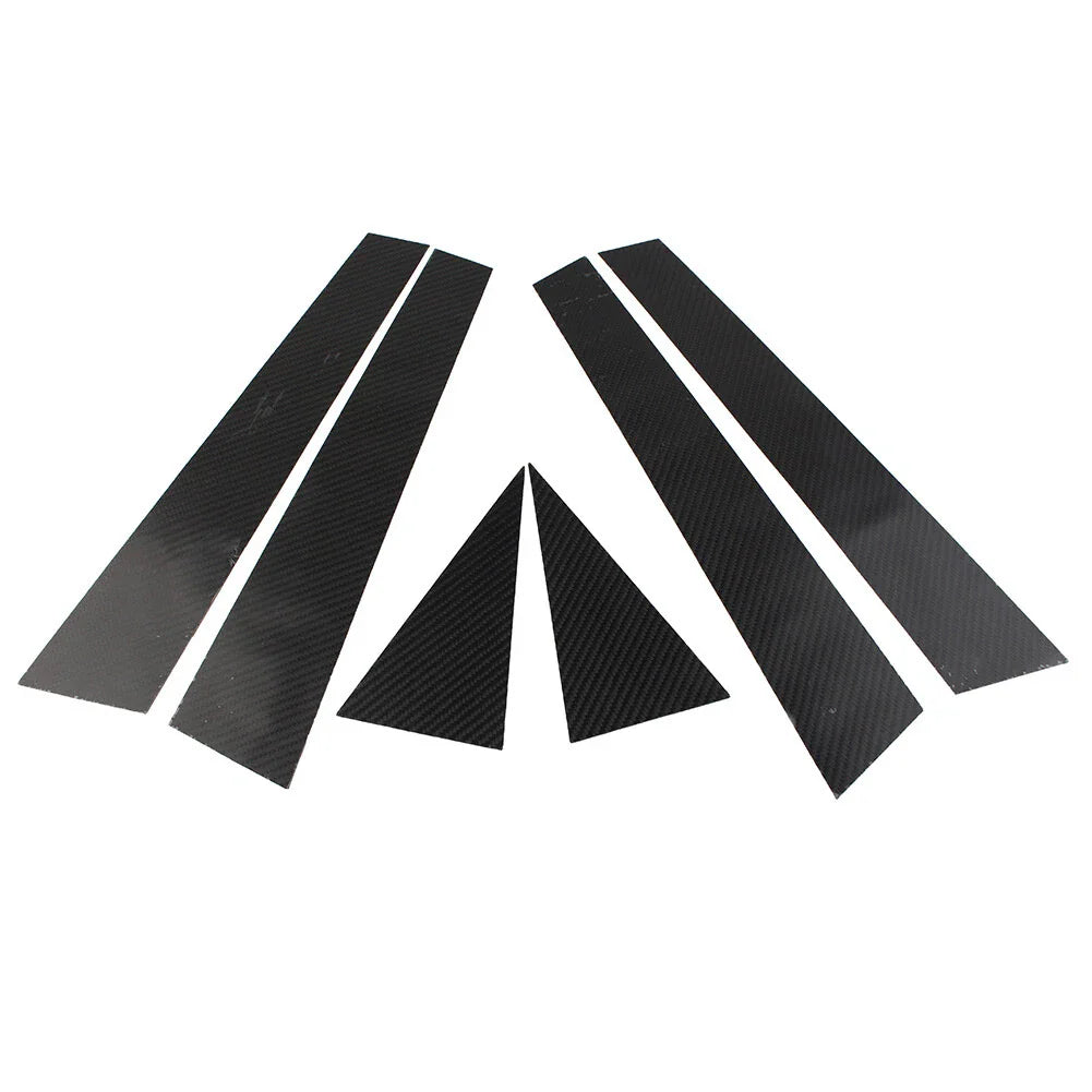 6 Pcs Car Exterior Door Window B Pillar Post Covers for Audi Q5 (2012-2017)