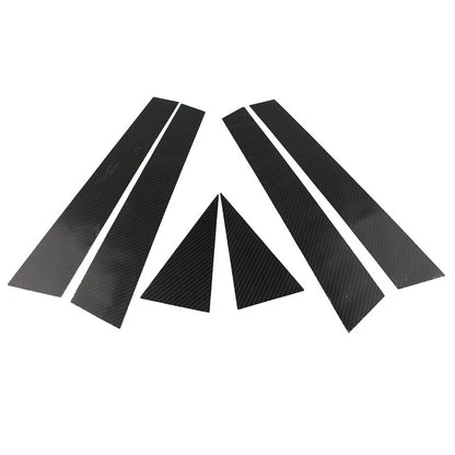 6 Pcs Car Exterior Door Window B Pillar Post Covers for Audi Q5 (2012-2017)