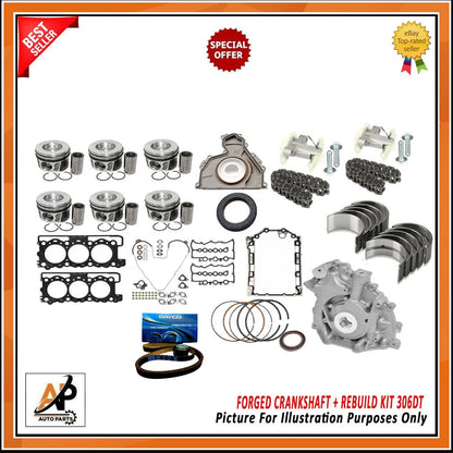 Forged Crankshaft Rebuild Kit for Land Rover Range Rover Jaguar 306DT (2003–2016)