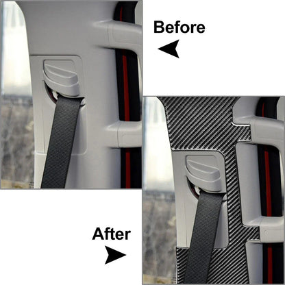 Carbon Fiber Seat Belt Panel Cover Trim for Toyota Tundra (2014-2021)