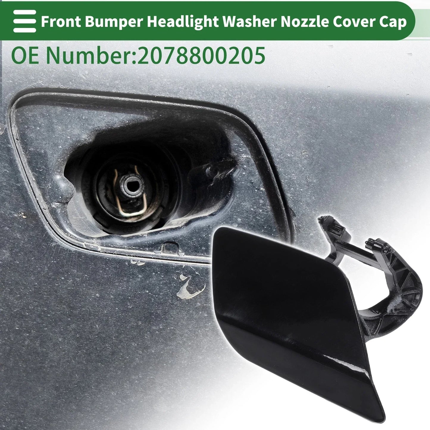 Bumper Headlight Washer Nozzle Cover for Mercedes-Benz E400 (2014-2016)
