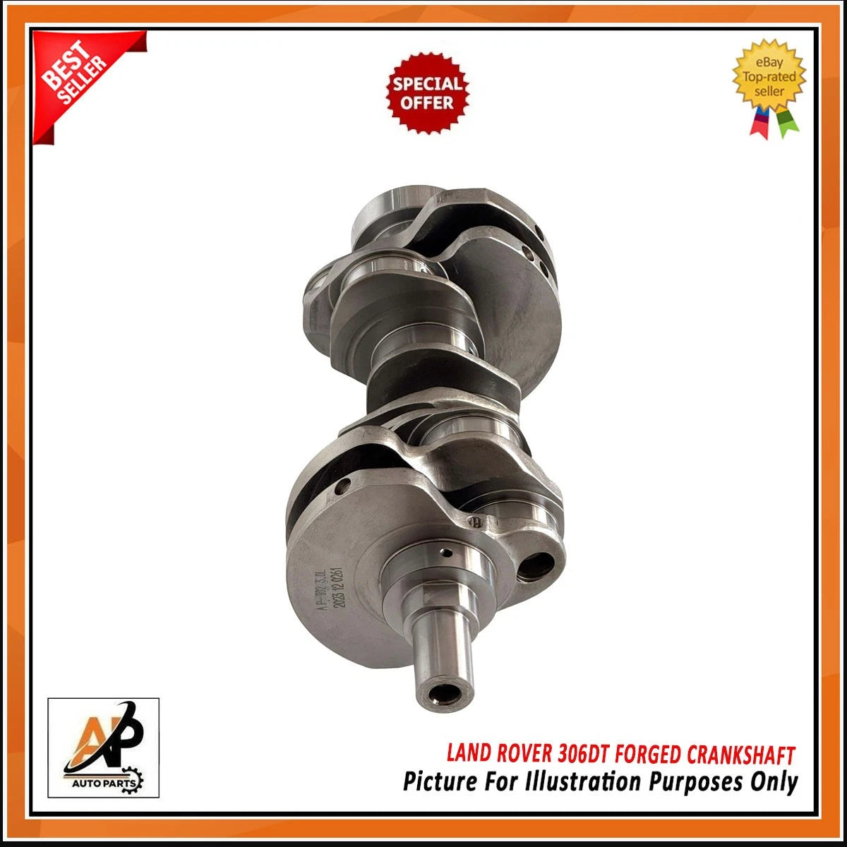 Forged Crankshaft OEM Replacement for Jaguar Range Rover Land Rover 306DT ( 1969–1970)