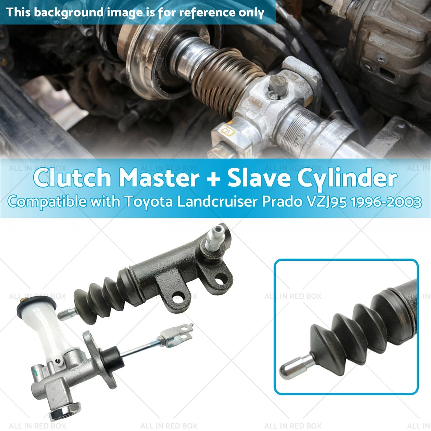 Clutch Master & Slave Cylinder Kit for Toyota Landcruiser Prado (1996-2002)