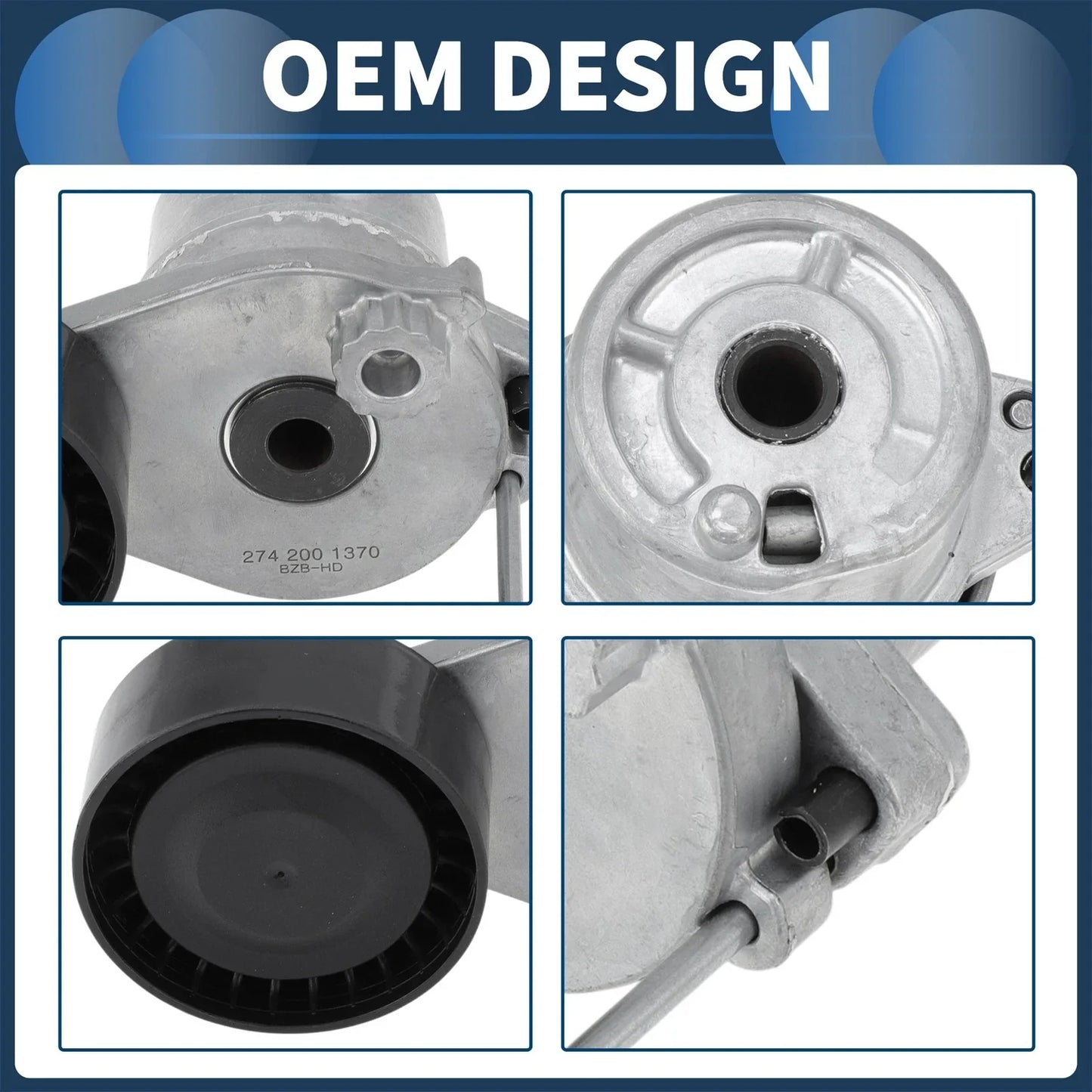 Belt Tensioner for Mercedes-Benz C-Class (2020-2022) Metal Plastic 1 x Pc