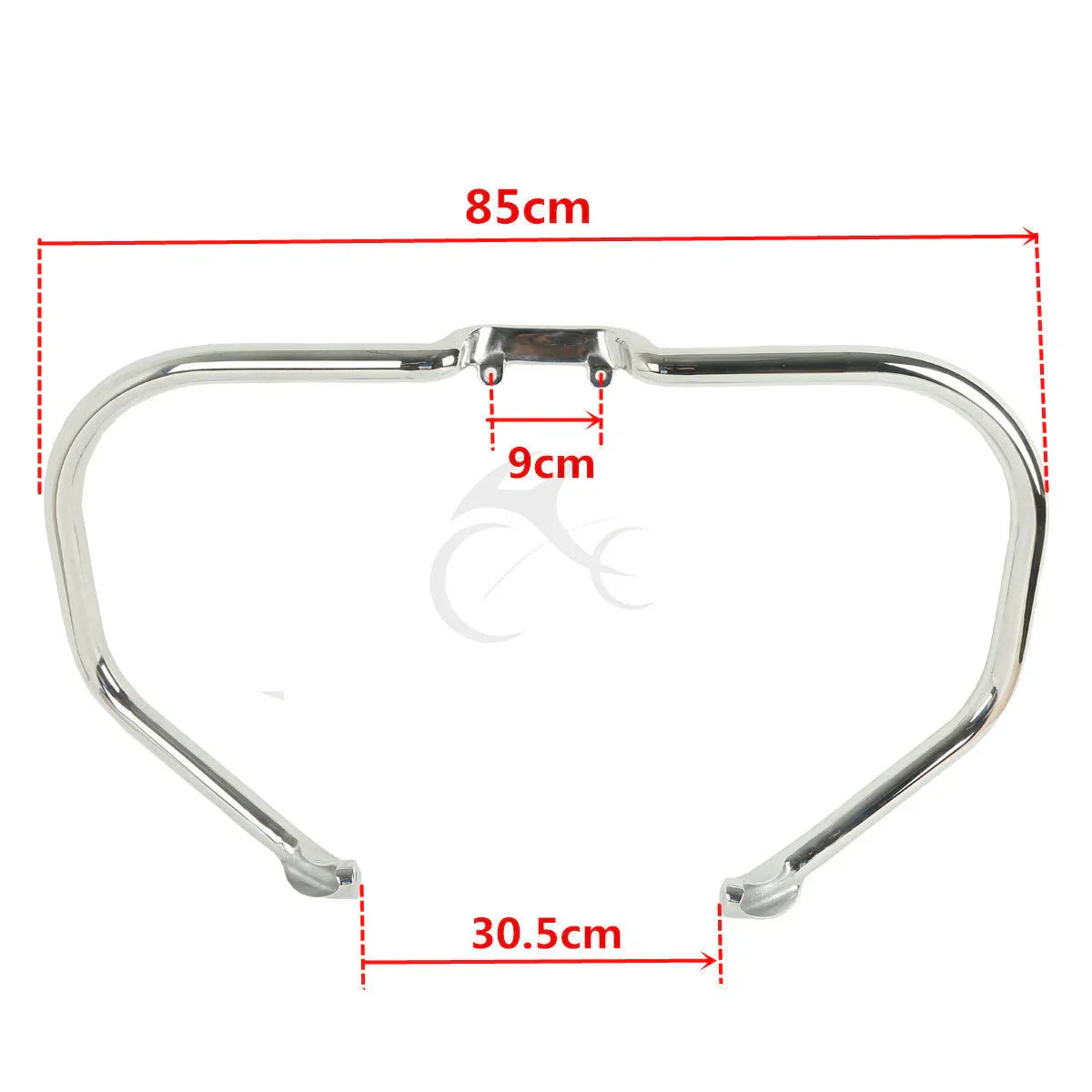 Chrome/Black Engine Guard Crash Bar for Indian Chieftain Roadmaster (2014-2025)
