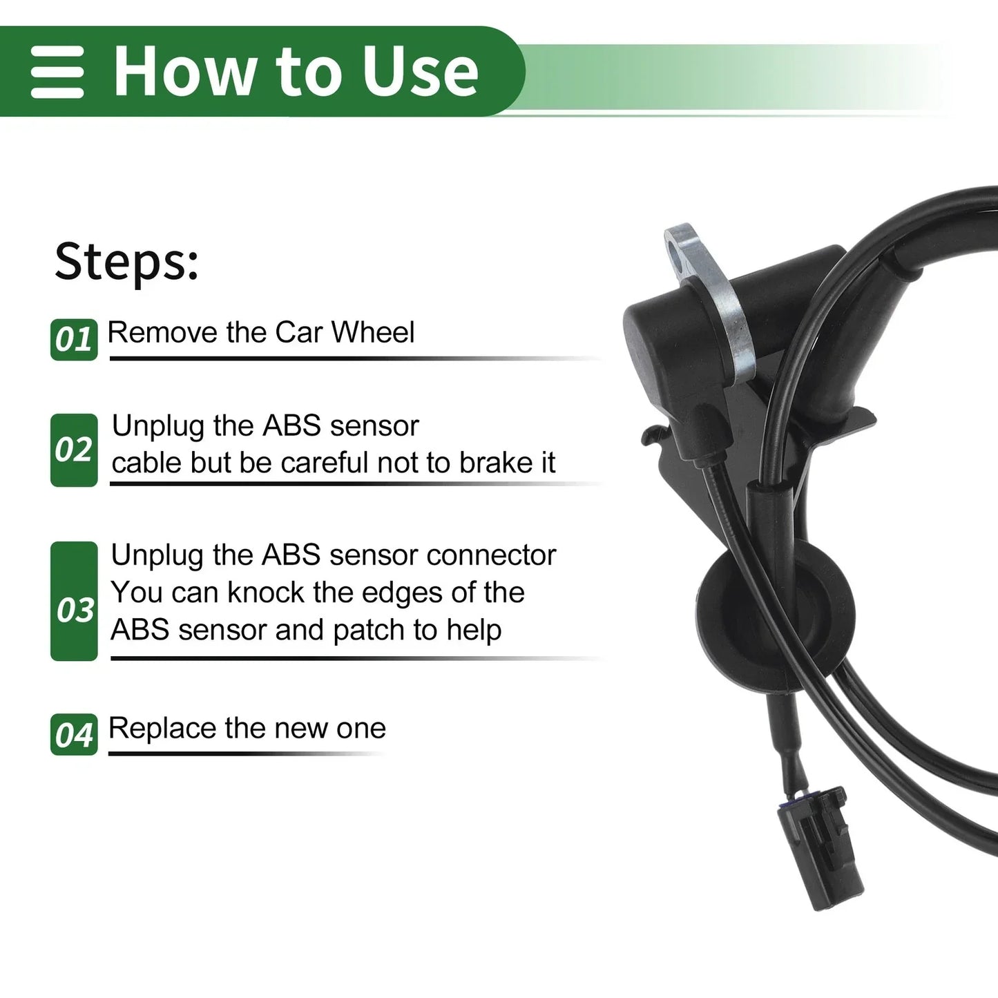 ABS Wheel Speed Sensor for Hyundai Santa Fe Right Front (2013-2018)