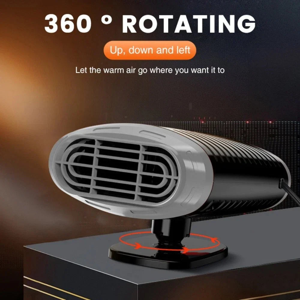 12V Portable Electric Heater Fan Windshield Defogger for Car