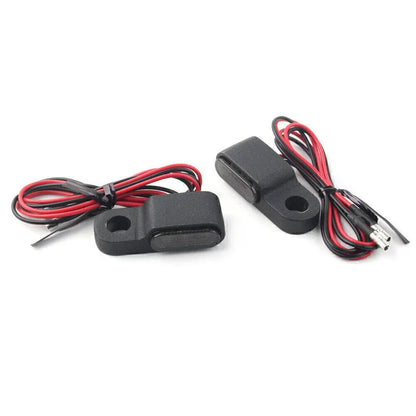 Mini LED Turn Signal Blinker Lights for Motorcycle - Amber, Black