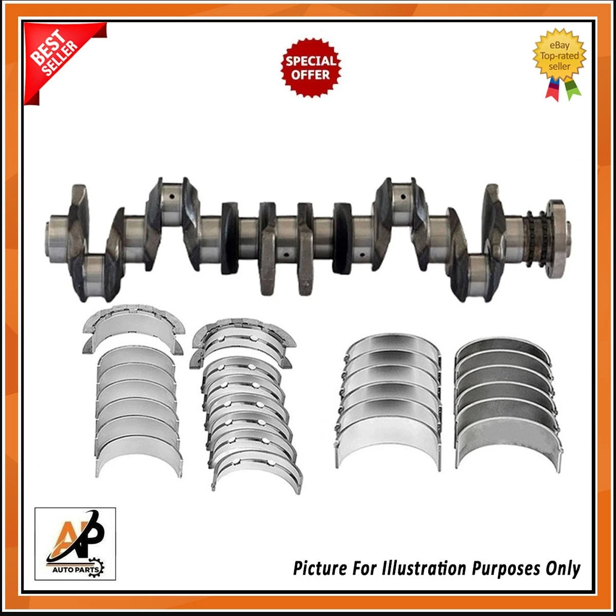 Engine Rebuild Kit for BMW N57D30 3.0L Diesel Forged Crankshaft (2009–2016)