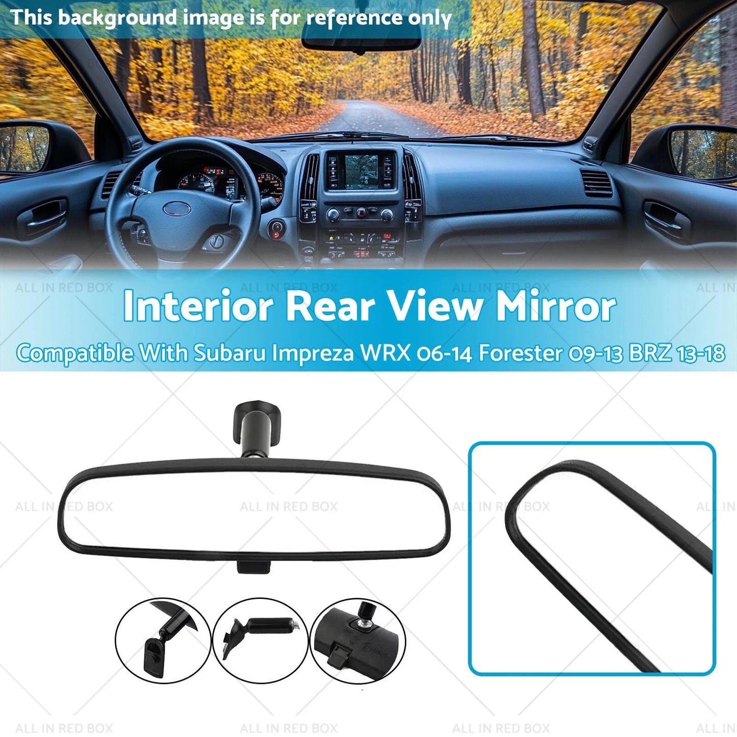 Interior Rear View Mirror for Subaru Impreza WRX, Forester (2006-2014)