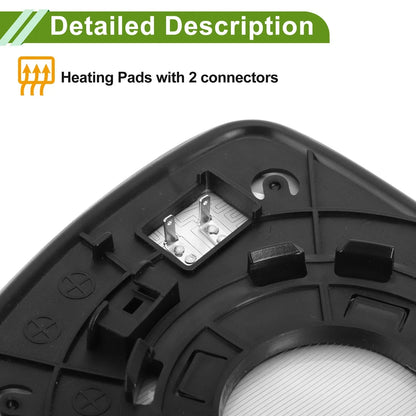 Heated Left Side Mirror Glass for Hyundai Accent (2011-2017)