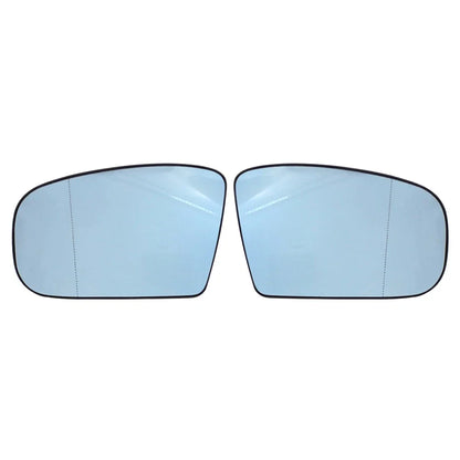 Blue Heated Side Mirror Glass with Plate for Mercedes CL500 (2000-2003)