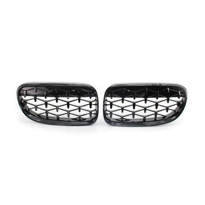 Glossy Black Front Kidney Grille Diamond Grille for BMW 3 Series (2010-2013)
