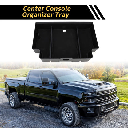 Center Console Organizer Tray for Chevy Silverado 1500, GMC Sierra 1500 (2014-2023)