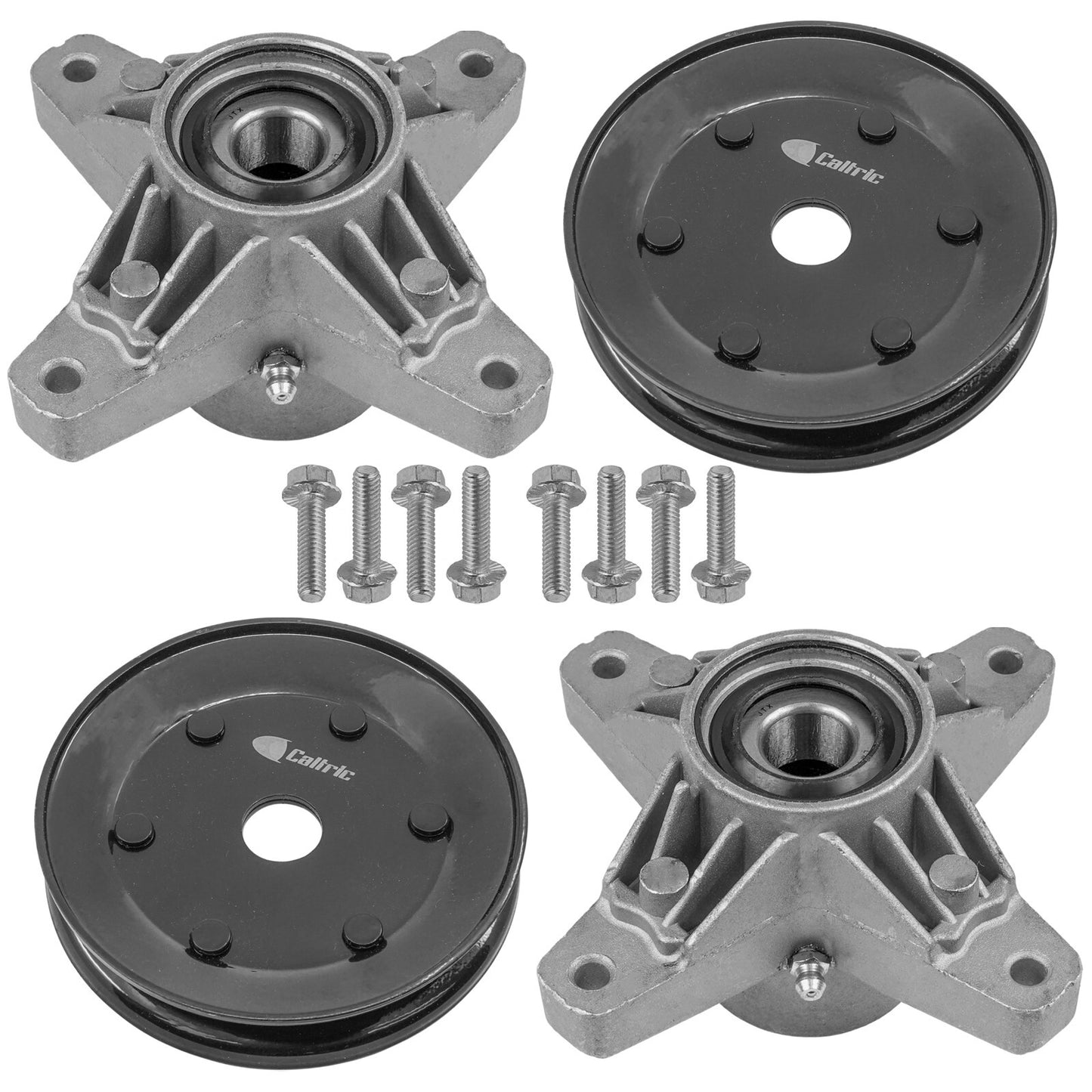 Caltric Deck Spindle with Pulley for White Outdoor Z-16 Z-165 (53CA)