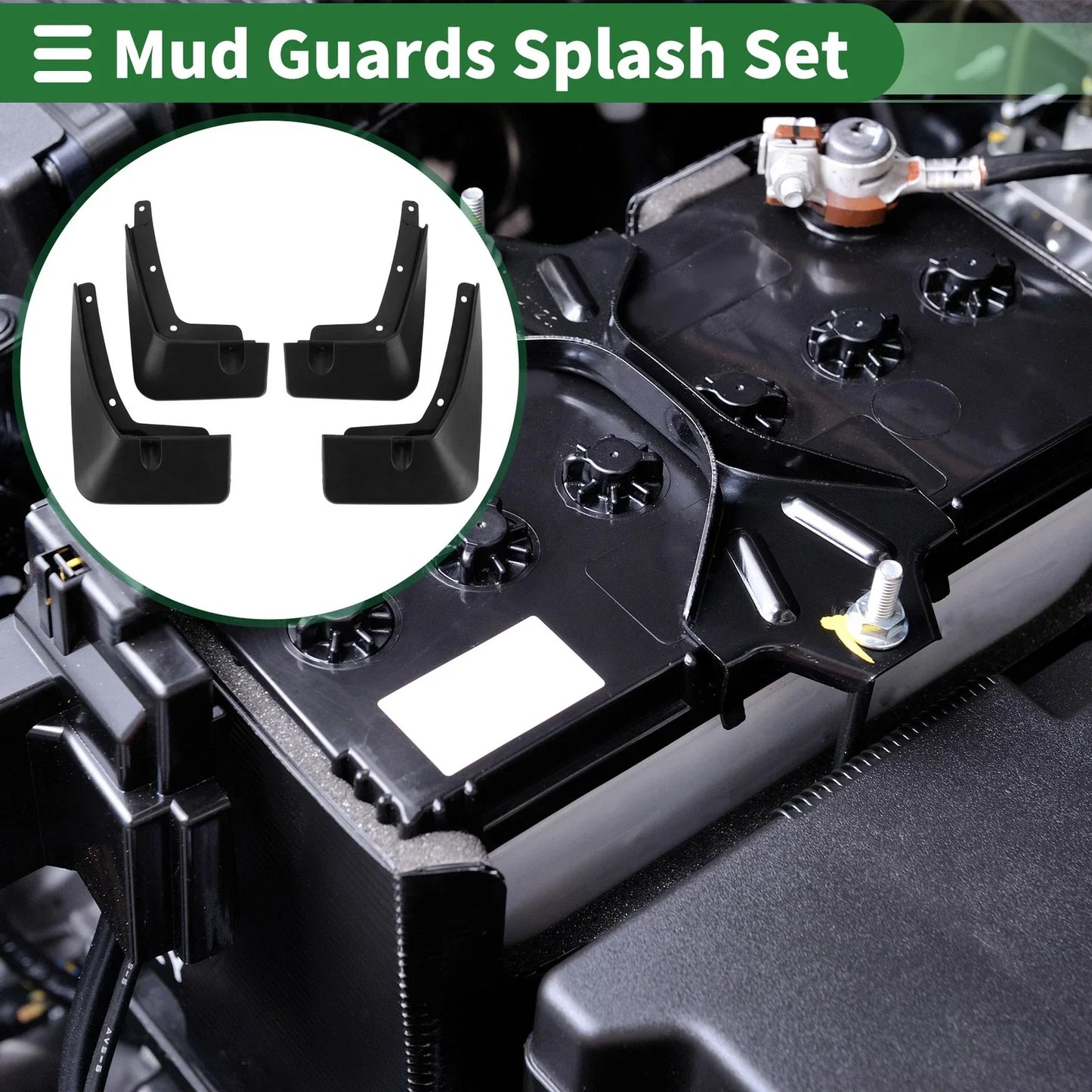 Mud Flaps Splash Guards for Hyundai IX45 (2019-2020) with Mount Accessories