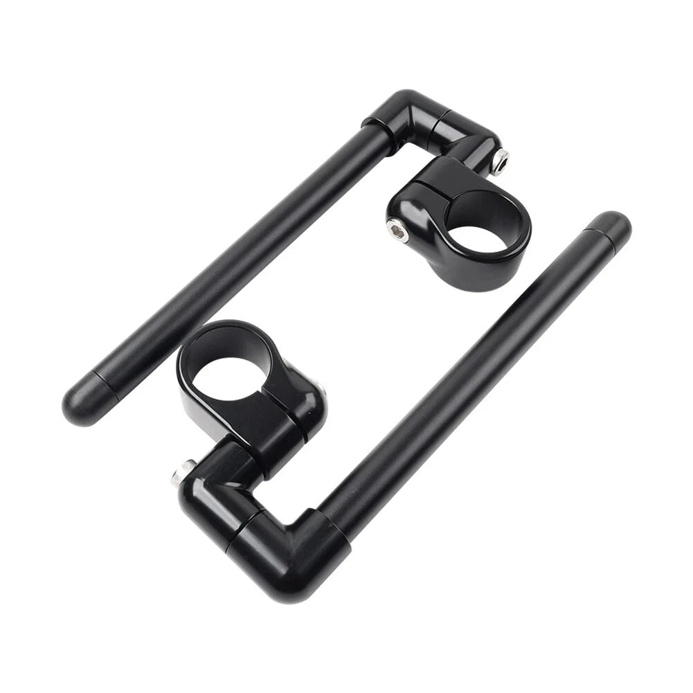 7/8" Black Clip-On Handlebar for Motorcycle Cafe Racer (Universal)