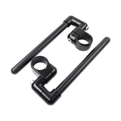 7/8" Black Clip-On Handlebar for Motorcycle Cafe Racer (Universal)