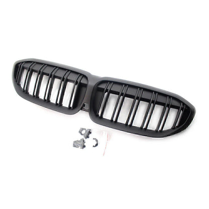 Double Slat Grill for BMW 3 Series G20 Matte Black (2019-2022)