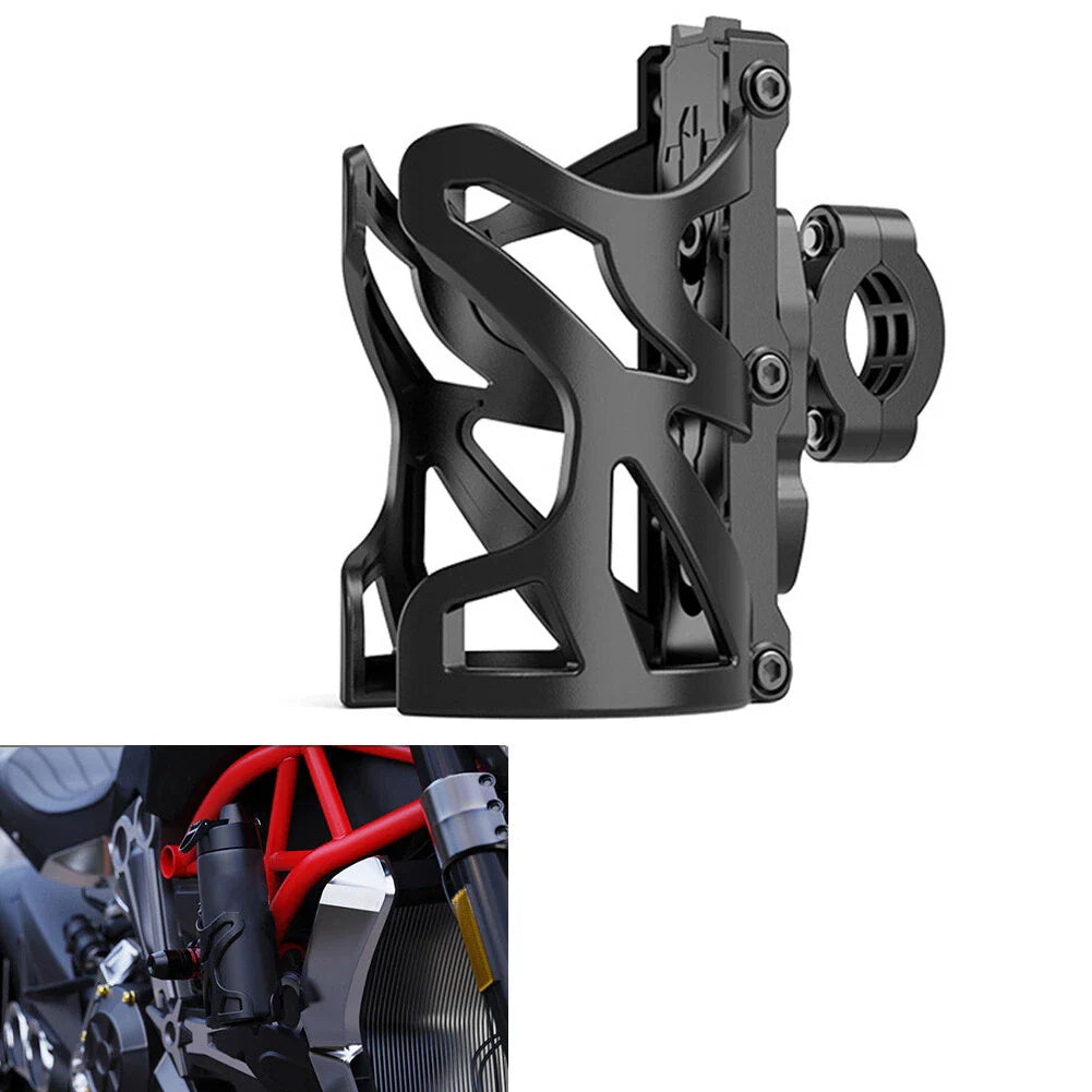 Cup Holder Handlebar Mount for ATV Bike Motorcycle (Fits Various Models)
