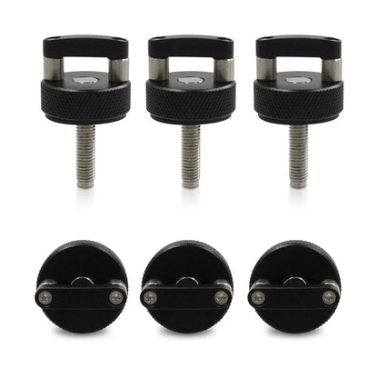 Black Hard Top Quick Release Bolts for Jeep Wrangler JK & Gladiator JT (2007-2018)