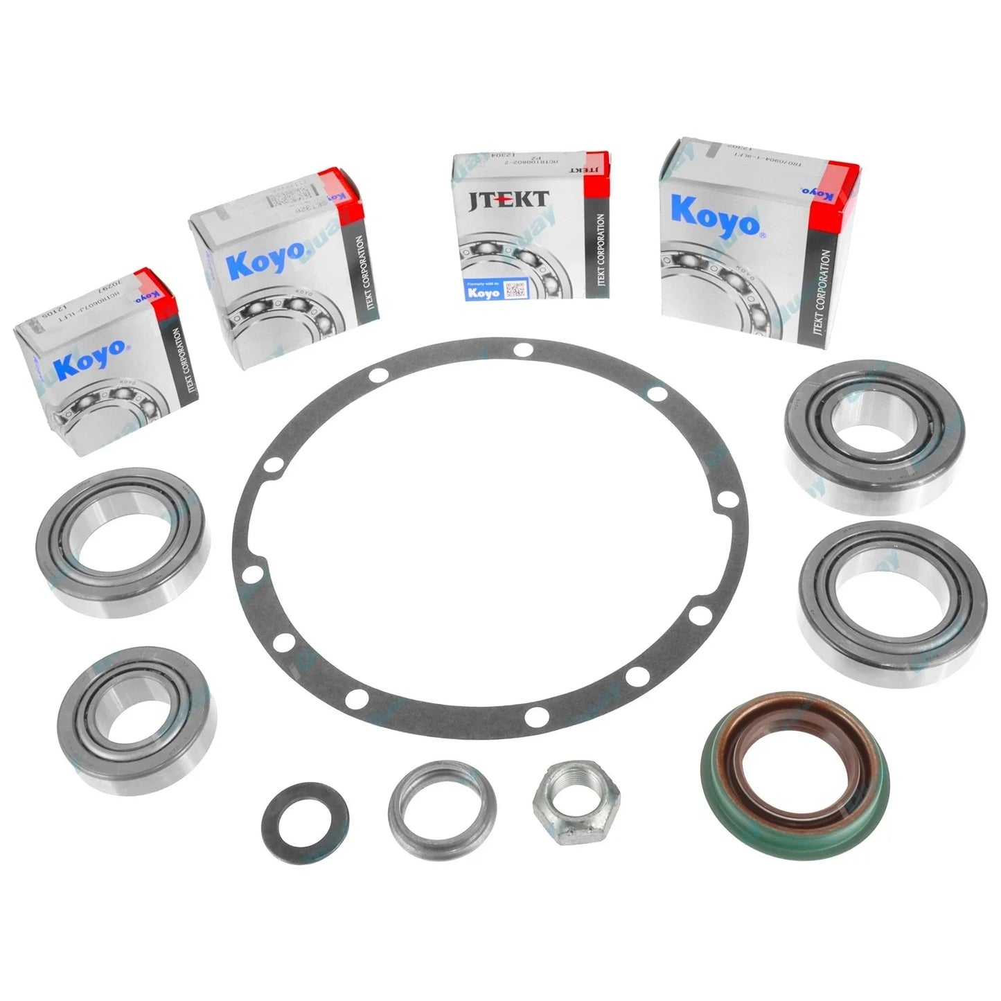 Rear Diff Bearing & Seal Repair Kit + Oil for Nissan Navara D40 2005~2015