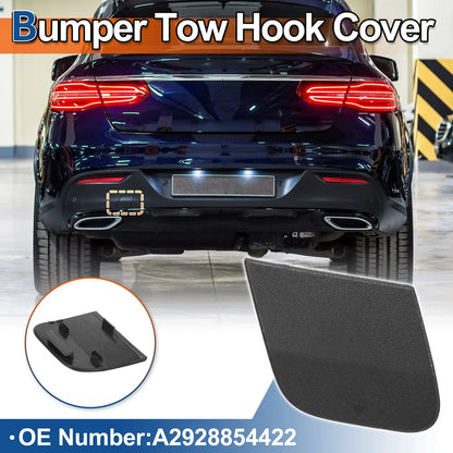 Rear Bumper Tow Hook Cover for Mercedes-Benz W292 (2019-2023) Unpainted
