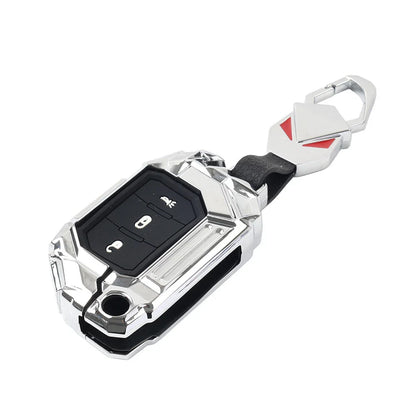 Silver Keyless Remote Key Fob Cover for Jeep Gladiator (2020-2024)
