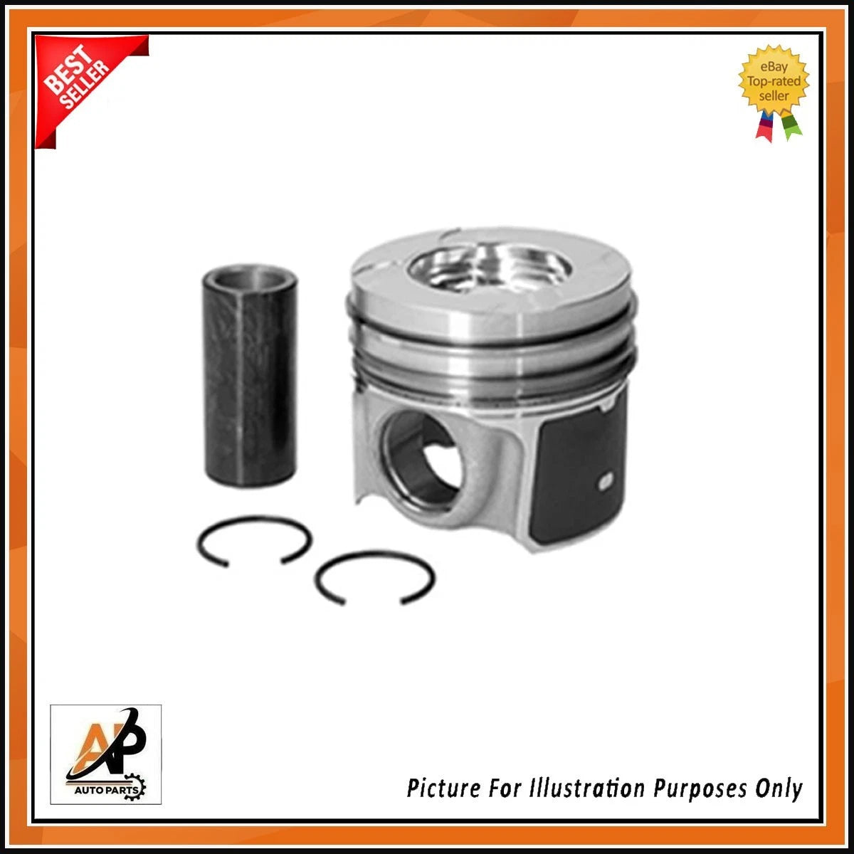 Engine Piston Set Replacement with Connecting Rod for Ford YLF6 2.0 EcoBlue (2018–2020)