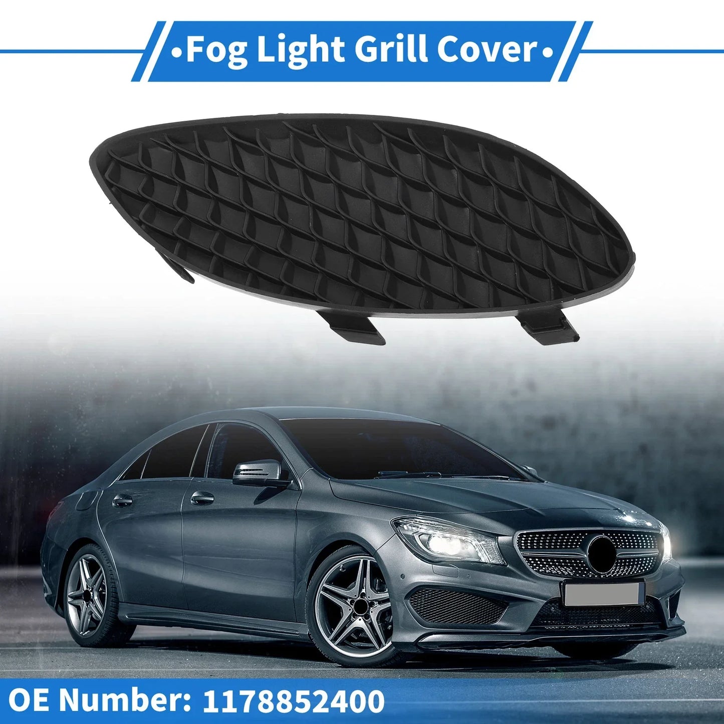 Front Right Fog Light Grill for Mercedes-Benz CLA250 (2014-2019)