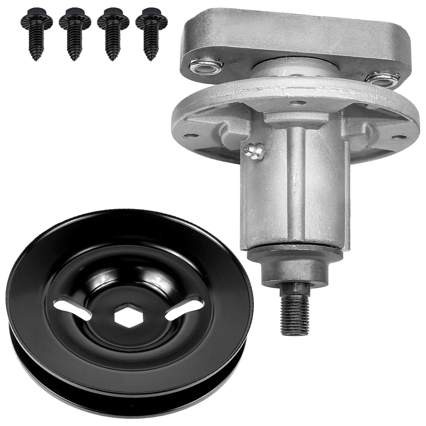 Deck Spindle Assembly and Pulley Replacement for John Deere Sabre (1948–2018)