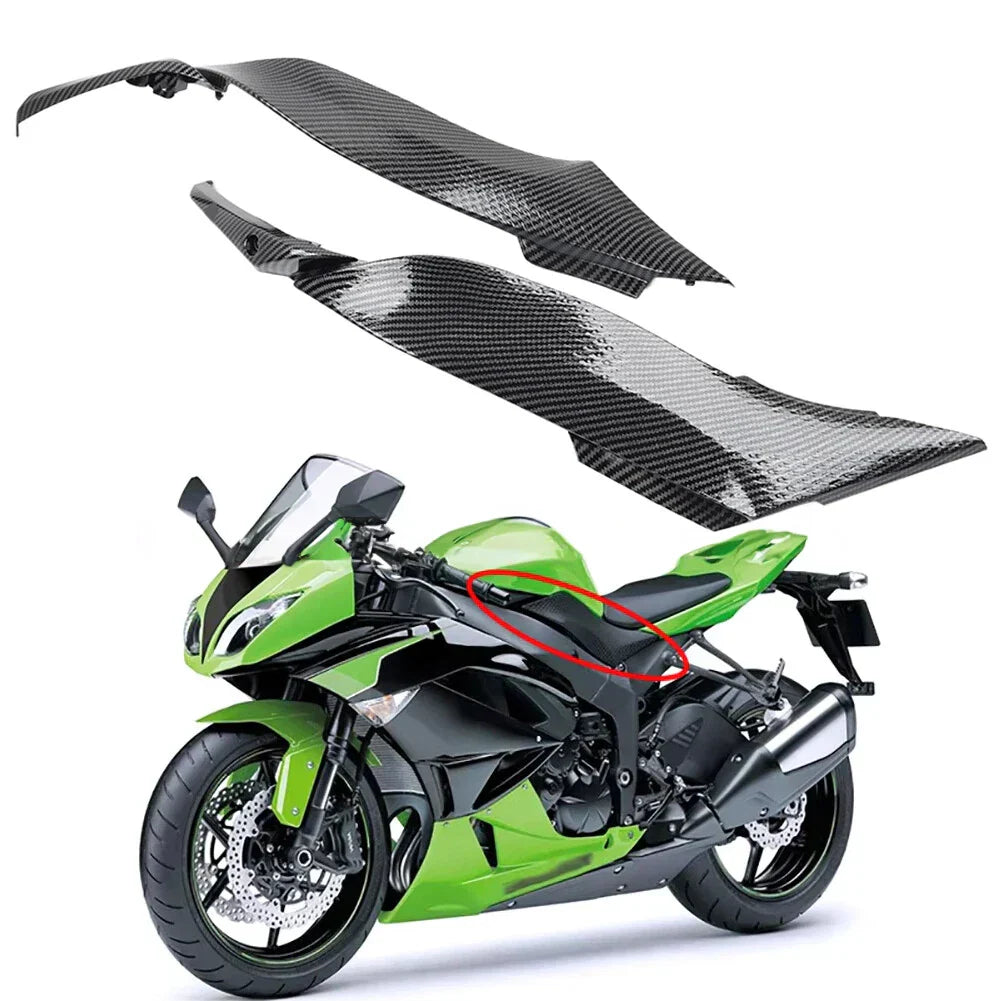 Carbon Fiber Front Side Gas Tank Fairing for Kawasaki ZX6R (2009-2013)