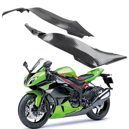 Carbon Fiber Front Side Gas Tank Fairing for Kawasaki ZX6R (2009-2013)