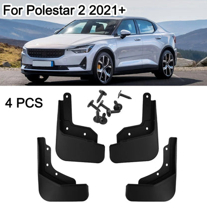 Mud Flaps 4Pcs Splash Guards Fender Cover for Polestar 2 (2021–2023)