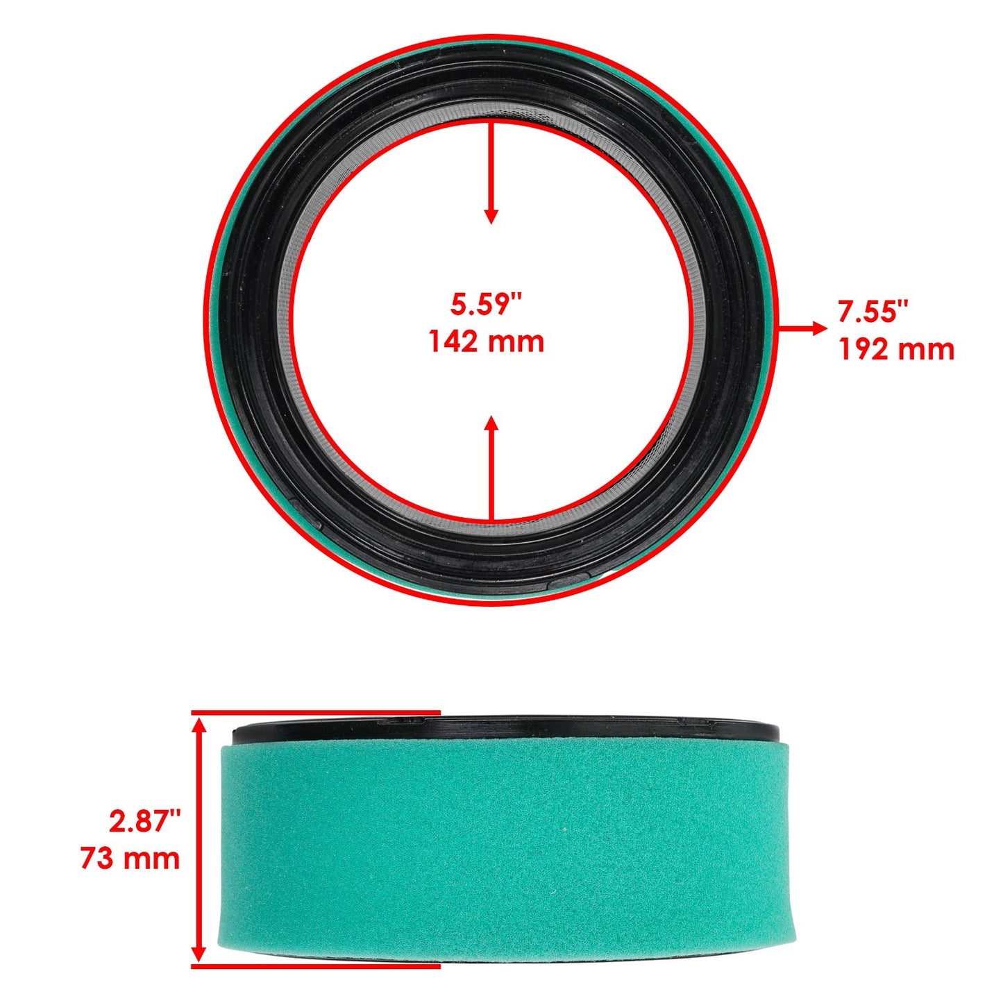 Air Filter Replacement for John Deere Scotts S2348 S2554 Sabre (2015–2015)