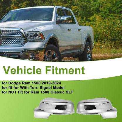 Mirror Cover Cap Replacement for Dodge Ram 1500 2019-2024