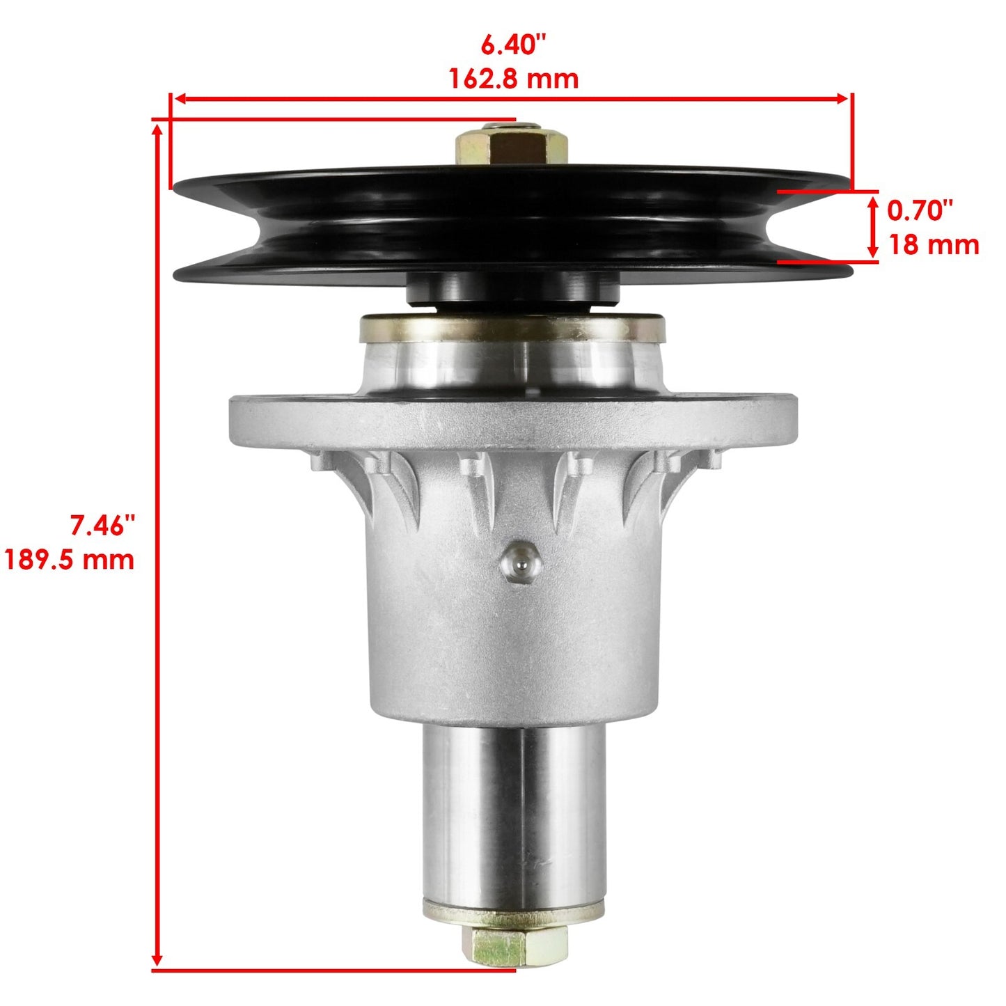 Deck Spindle Pulley Replacement for Exmark Turf Ranger Tracer FMD524 (604) (2010–2010)