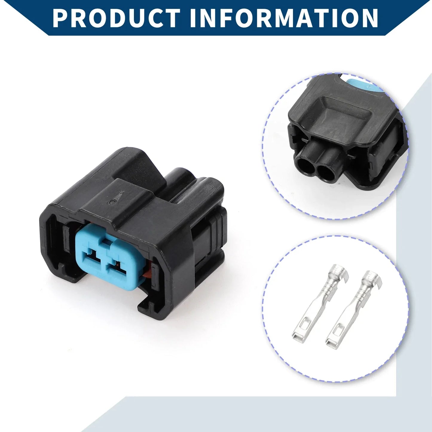 2 x Pin Fuel Injector Connector Plug for Honda