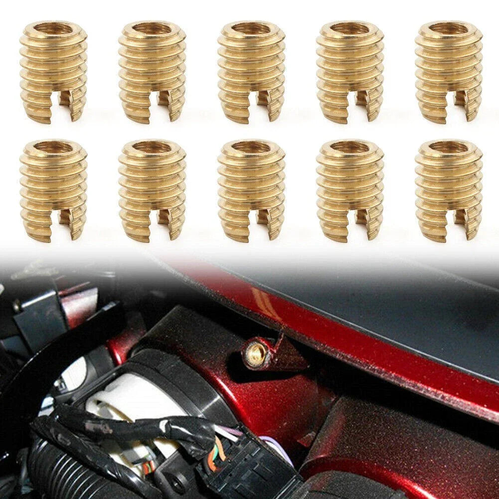 10 x Brass Thread Cutting Inserts for Harley Touring FLHTC FLHTP (2010-2023)